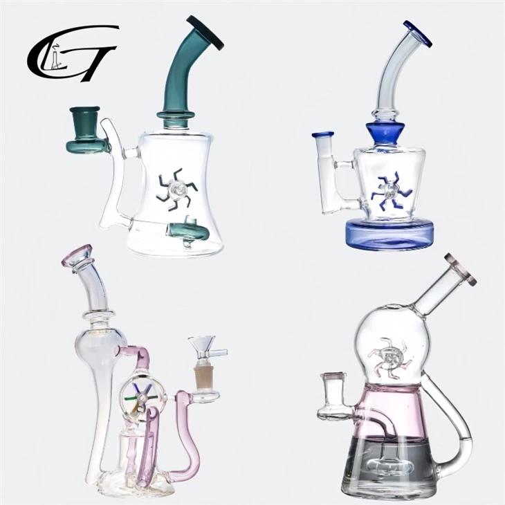 Windmill Recycler Bong Dab Rig Water Pipe