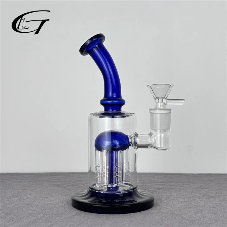 Blue Glass Perc Hookah